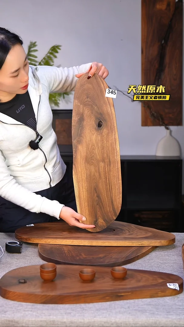 木北美黑胡桃原木.干裂疤结不属于商品质量问题完美主义者慎拍