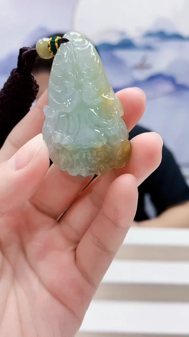 未镶嵌定制翡翠4917lr-毛货挂件16