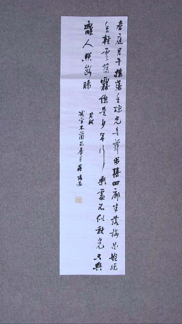 书法蒋阳安 陕西西安100*25尺寸