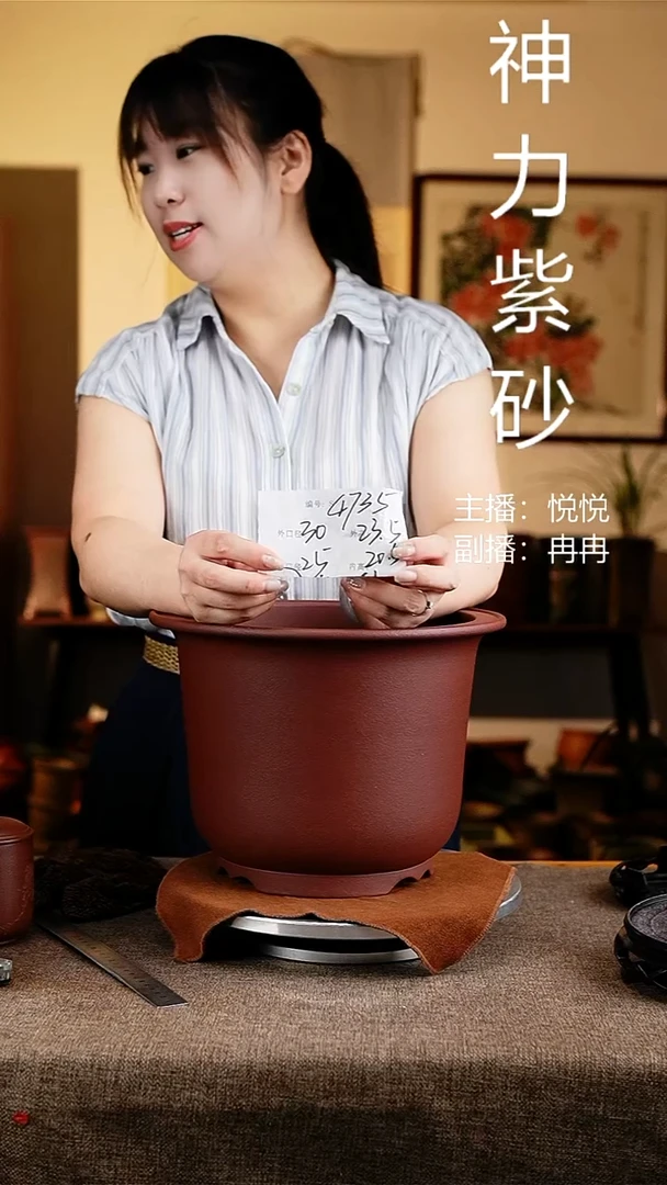 紫砂花盆花卉工艺4735