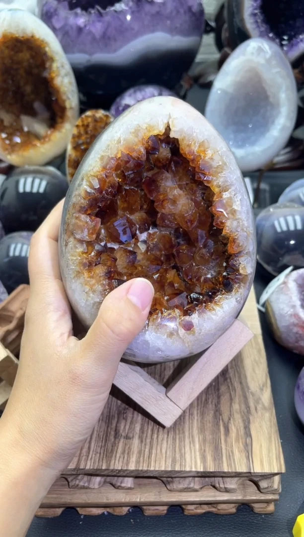 未镶嵌大型摆件（非配饰）紫晶81号龙蛋