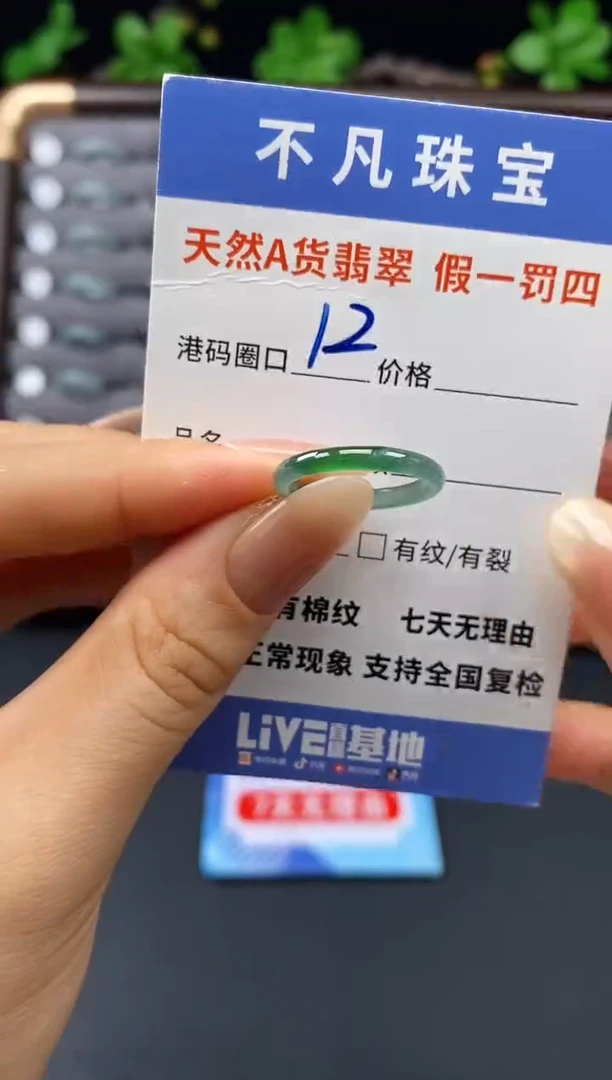 未镶嵌戒指翡翠天然A货翡翠090