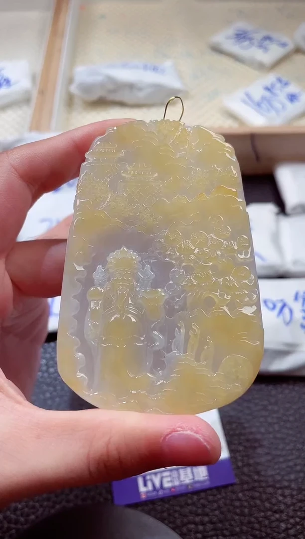 翡翠未镶嵌颈饰00005773