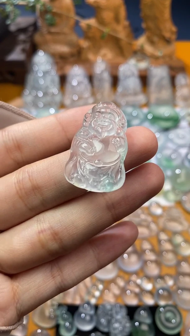 【闪购商品】定制翡翠未镶嵌佛公30.2*19.6*5.3