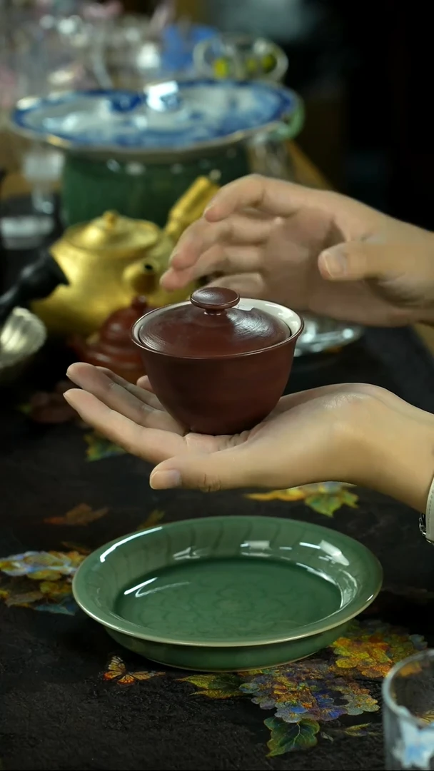 中秋国庆景德镇手绘瓷器