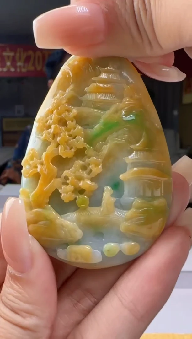 翡翠未镶嵌颈饰MM@@960Q3J17914