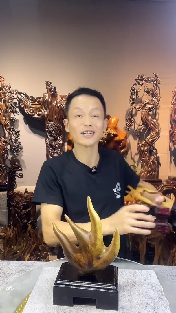 金丝楠心**水小叶桢楠随行摆件40