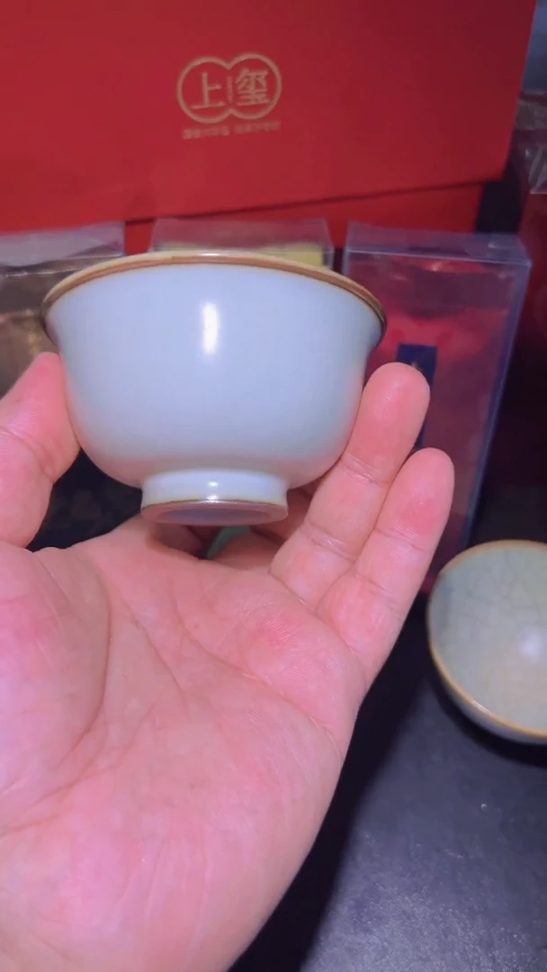 茶盏宋小蛮月白压手杯