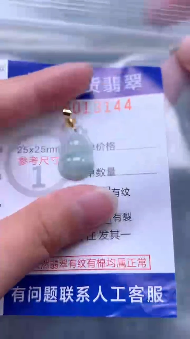 翡翠未镶嵌吊坠(不含链)1
