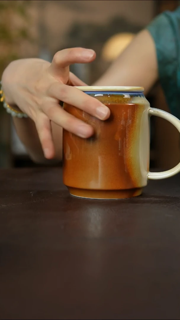 杯景德镇陶瓷柴烧手作瑕疵