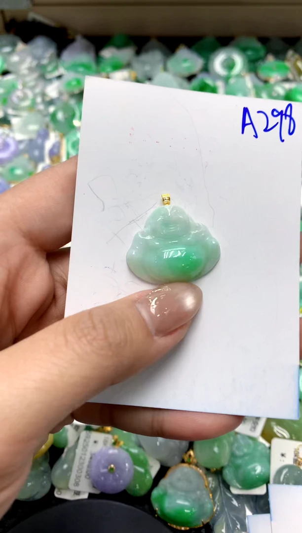 【闪购商品】翡翠颈饰18K金镶嵌11111111111111111