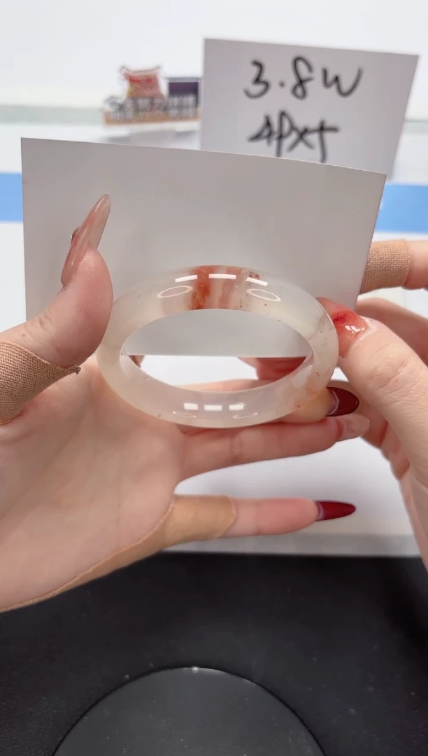 【闪购商品】石英质玉手镯未镶嵌A86-54.3