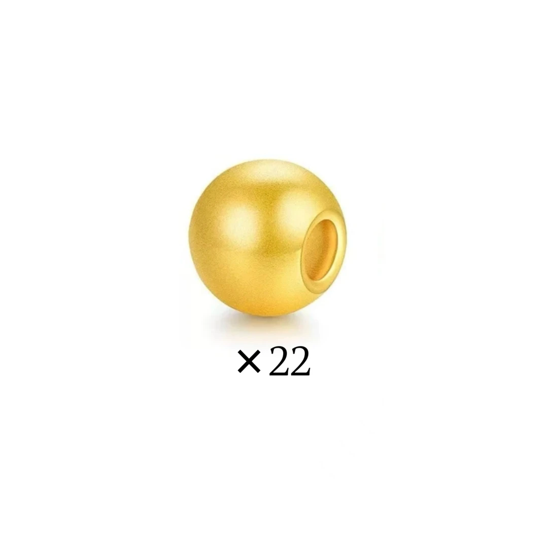 足金999卡四古法金珠22颗手串(20元运费为质检费)