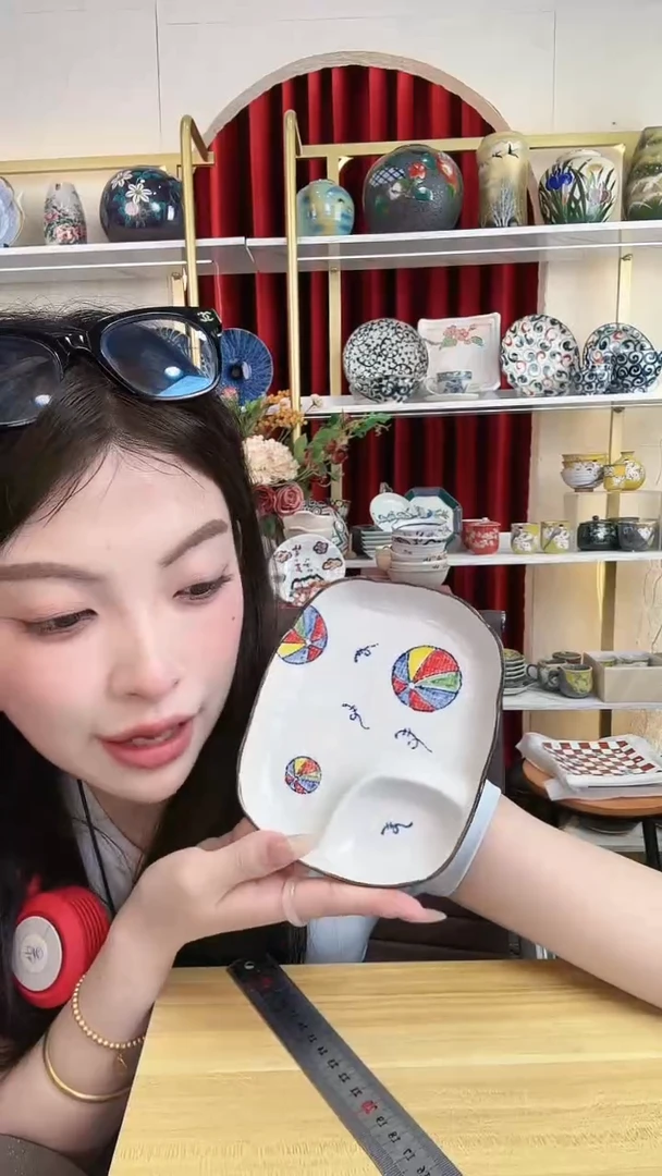 陶瓷有田烧分隔盘一个