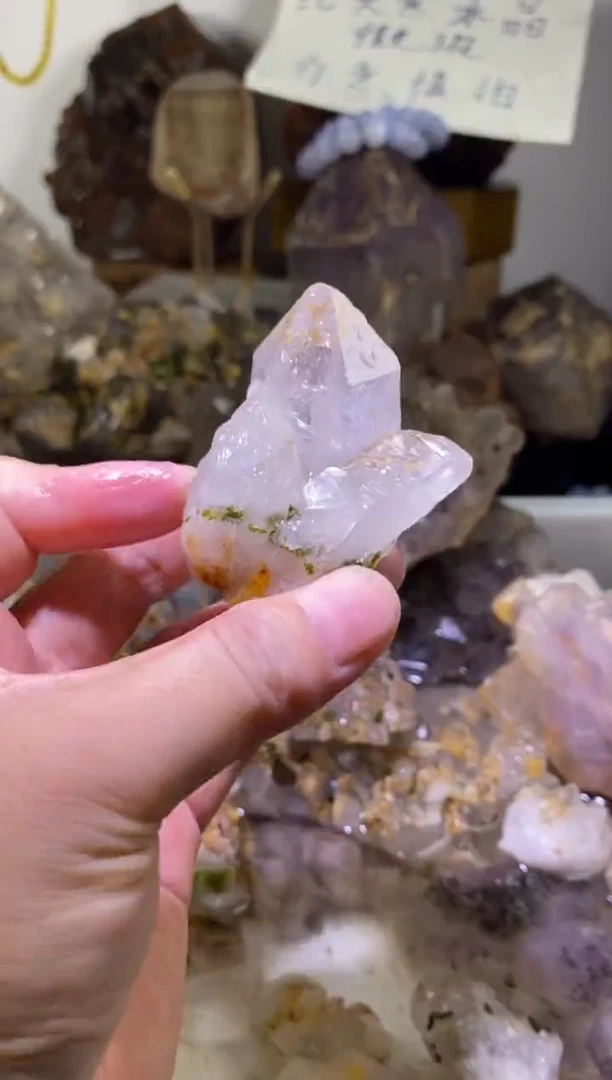 未镶嵌珠宝半成品水晶65号91g四川超七花园水晶