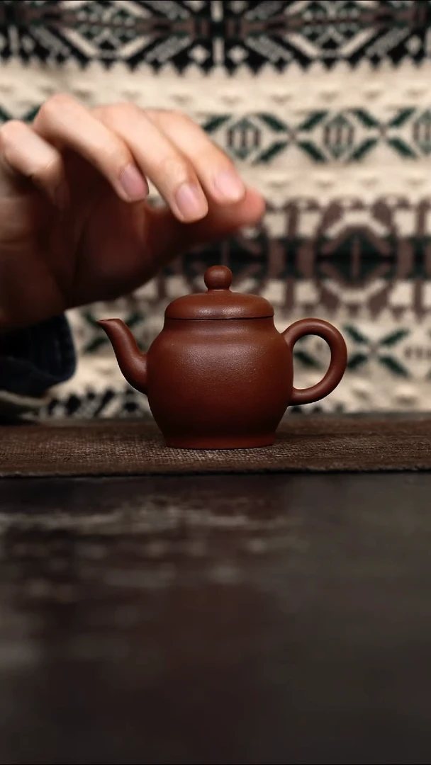 茶壶紫砂原矿手工壶80CC