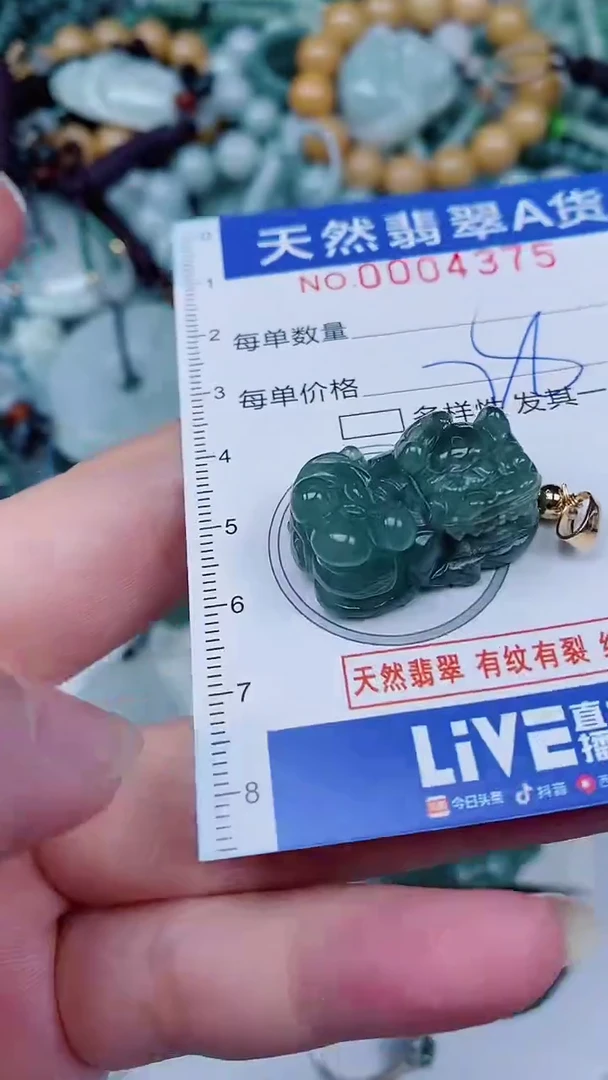 翡翠未镶嵌颈饰00004375