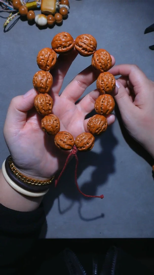 手串文玩核桃22左右硬骨大龙京八棱