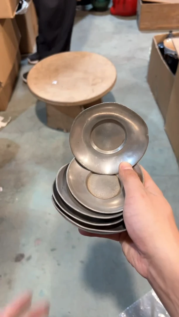 A4436中古瓷器 茶器周边/5变形