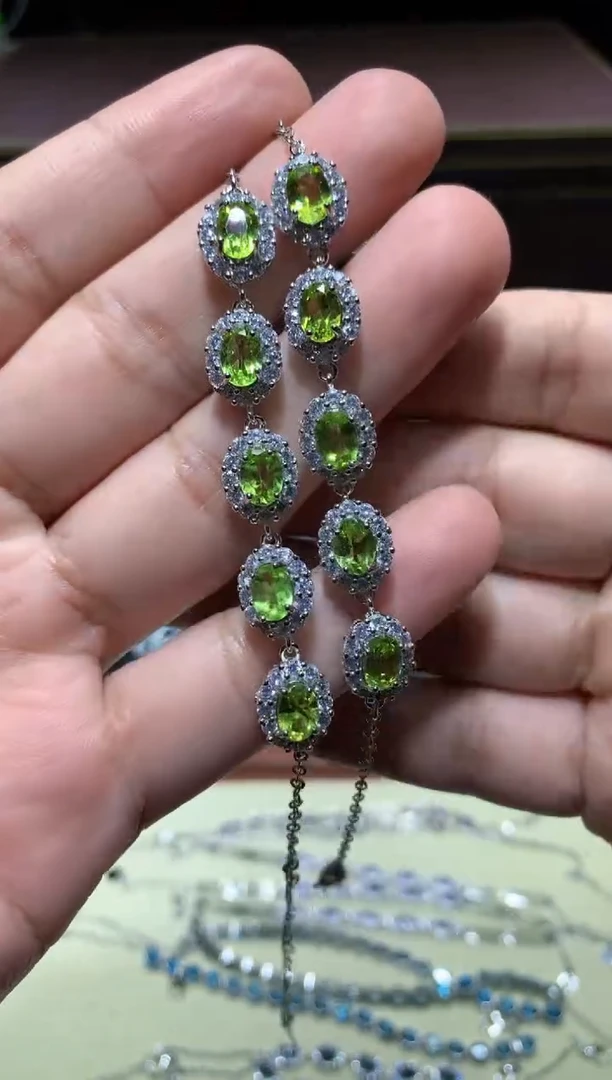 【闪购商品】橄榄石手链未镶嵌K90【多样性发其一】