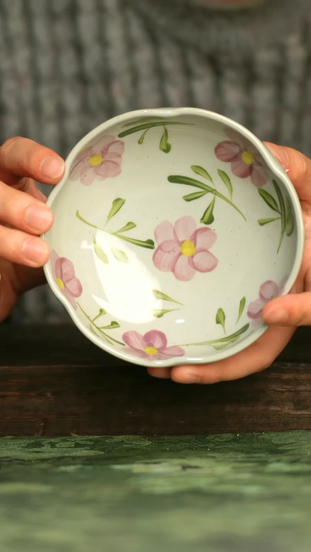 陶瓷青诗集手工手绘瓷器