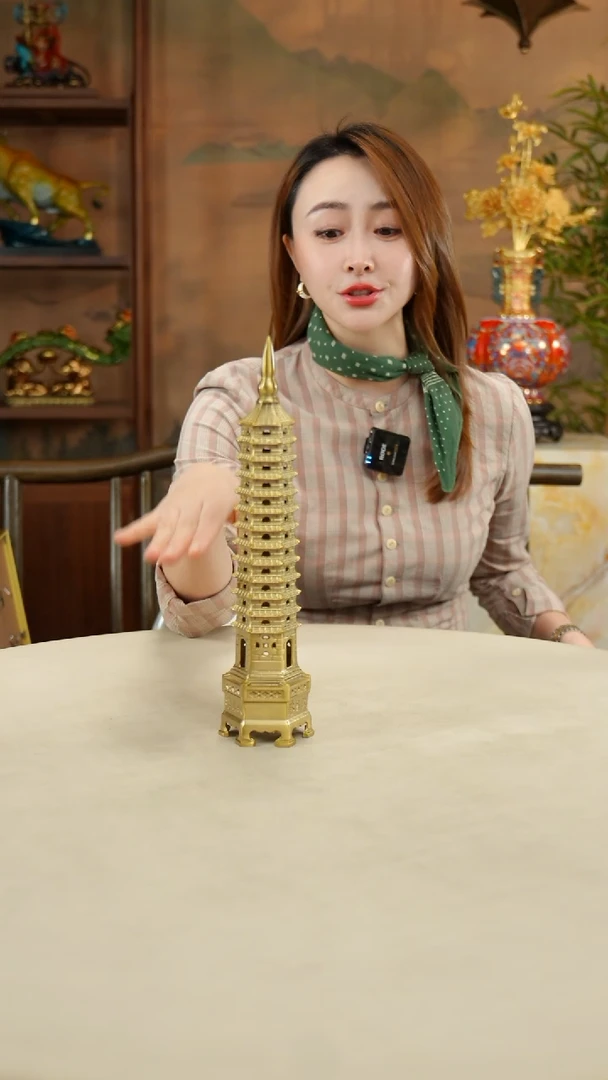 铜黄铜材质文昌塔一个