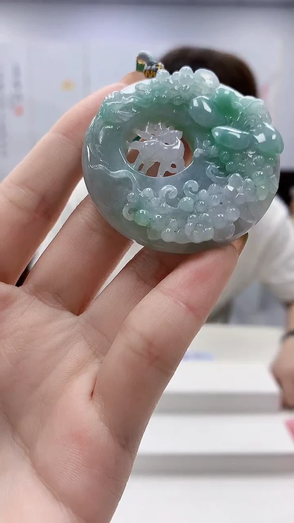 未镶嵌定制翡翠4868ry-毛货挂件112