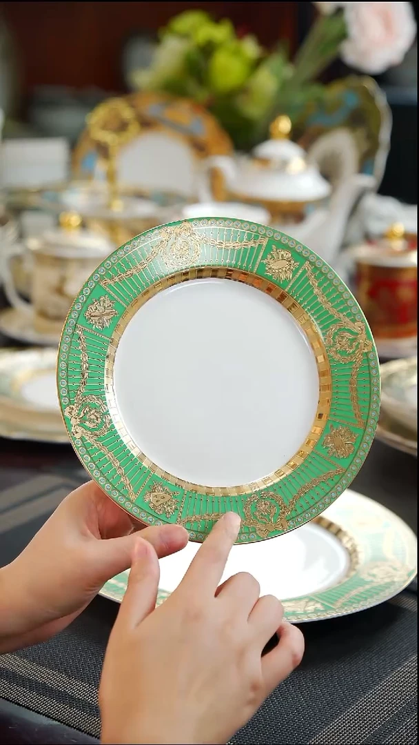 瓷片8英寸平盘1个