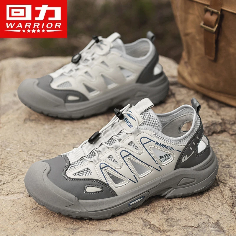 回力男鞋夏季户外透气镂空网面凉鞋男士休闲百搭沙滩运动劳保潮鞋