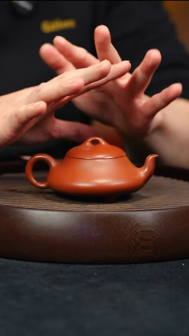 【闪购商品】紫砂茶壶朱泥 汉棠石瓢紫砂茶壶 LL