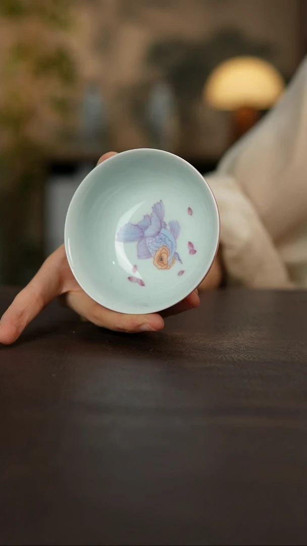 杯景德镇陶瓷杯碗柴烧多人