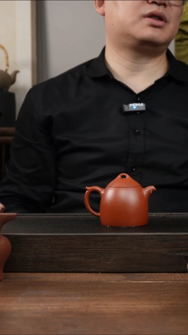 茶杯紫砂朱泥小秦权     120CC    微瑕