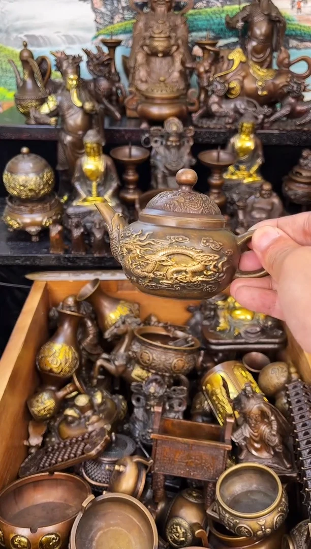 鹏哥雅集铜器 甄选摆件
