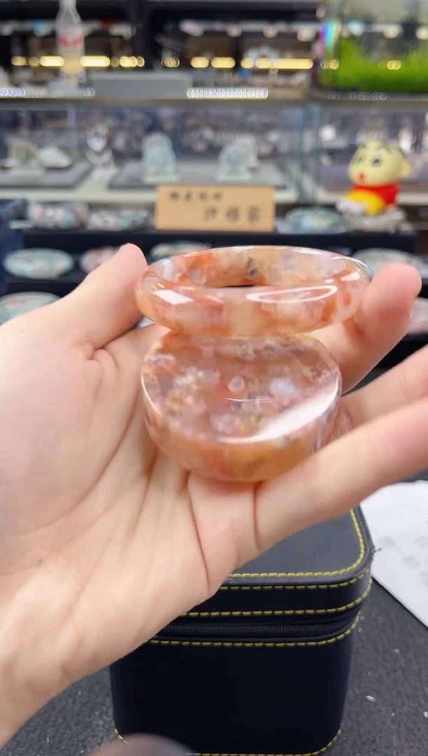 未镶嵌手镯石英质玉57--58圈口（赠品镯心）