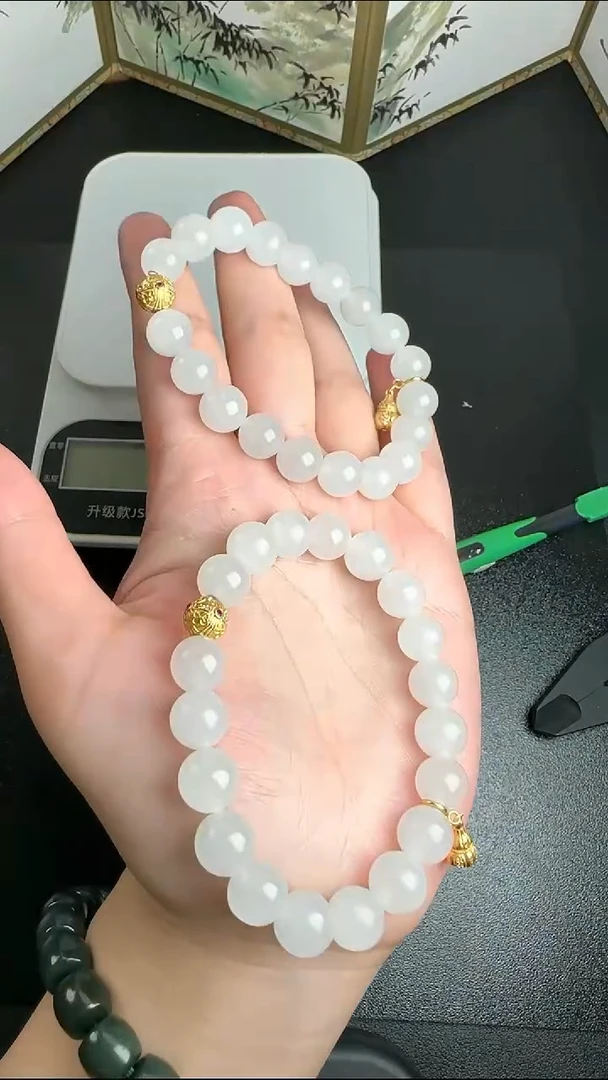 【闪购商品】和田玉手串未镶嵌WY0215094多样性发一