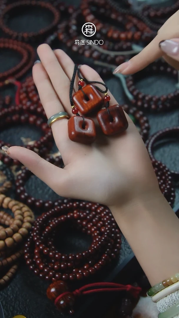 手串/手链小叶紫檀SG021 印度小叶紫檀四方平安扣