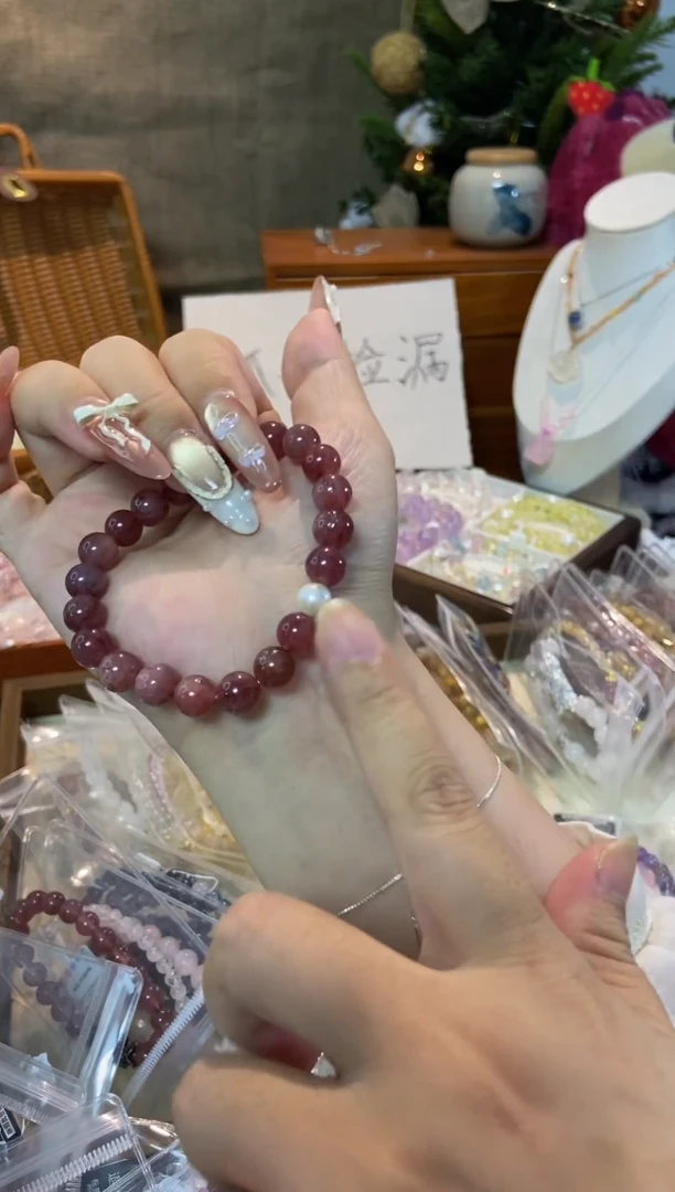 水晶手链未镶嵌孤品捡漏均匀瑕疵介意勿拍