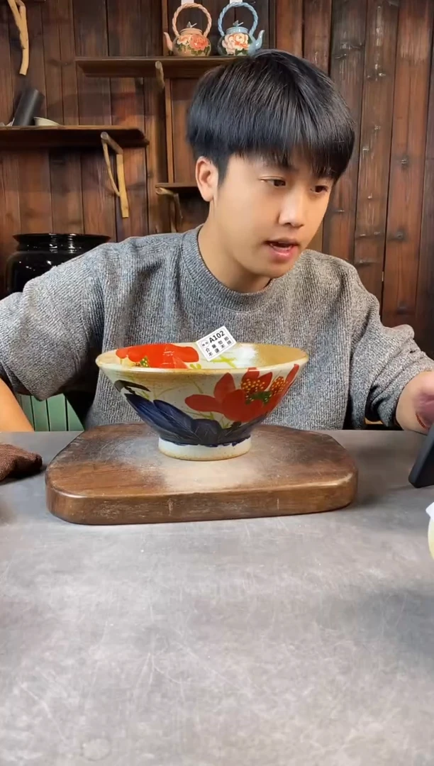 碗102瑕，手工手绘，超值陶瓷