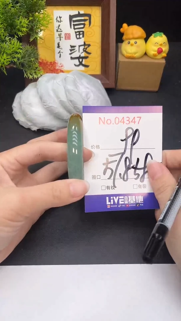 未镶嵌手镯翡翠4347
