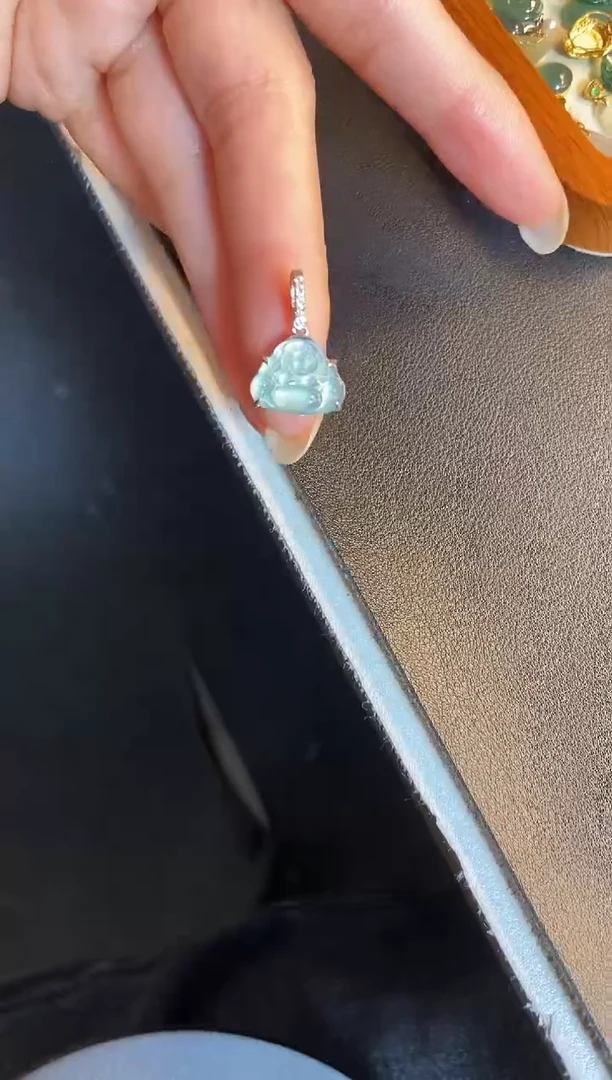 吊坠(不含链)银S925镶嵌翡翠1