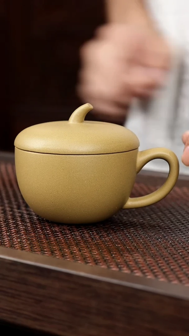 茶壶紫砂黄金段苹果盖杯