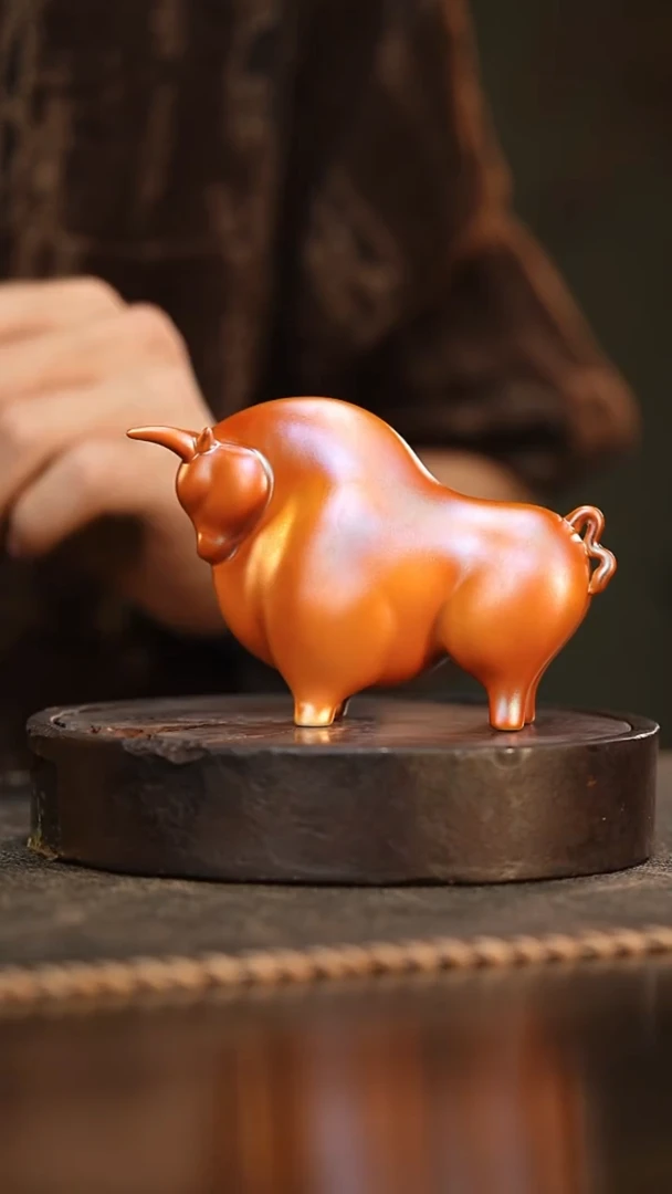 75柴房陶瓷柴烧牛