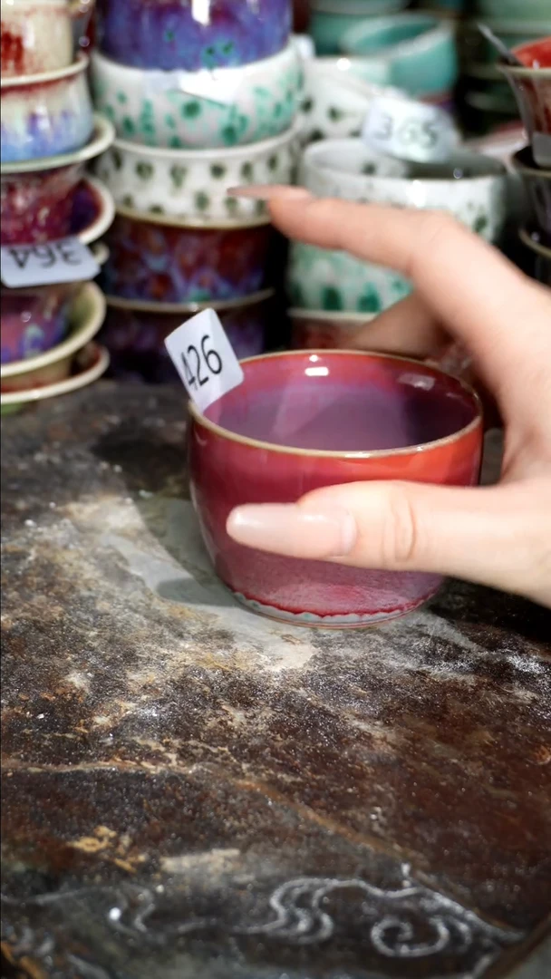 摆件精品窑变钧瓷茶器