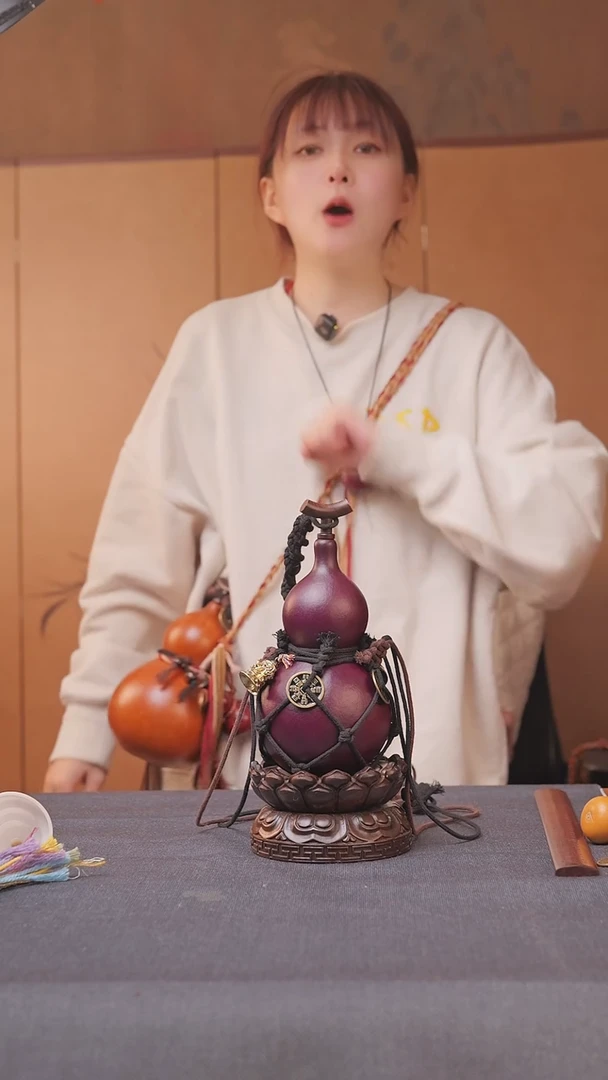 1785号链接精品大漆葫芦现货现发[一物一拍]不包含莲花底座