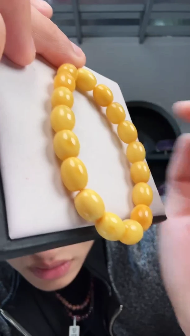 手链蜜蜡未镶嵌晶8852 约9mm