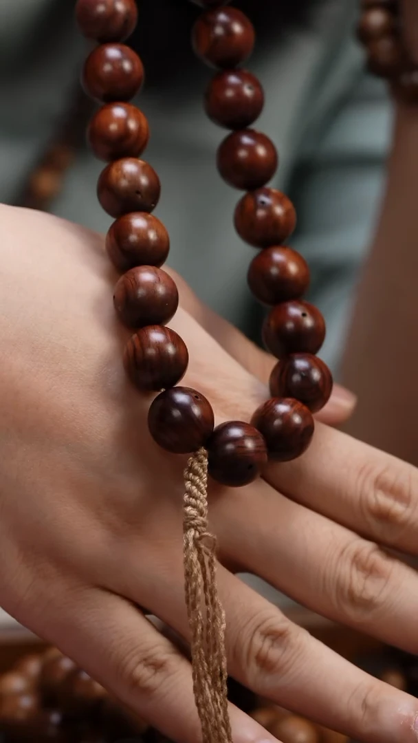 手串/手链黄花梨/降香黄檀海南黄花梨1.5圆珠单圈瑕疵