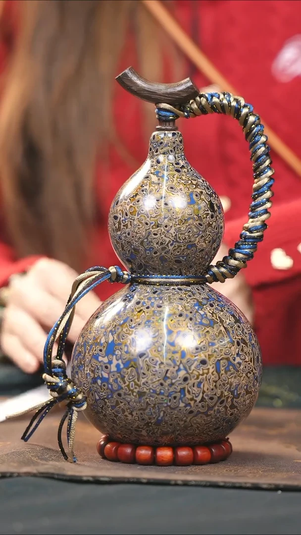 【闪购商品】WA283漆艺酒葫芦不包手串及旋转底座