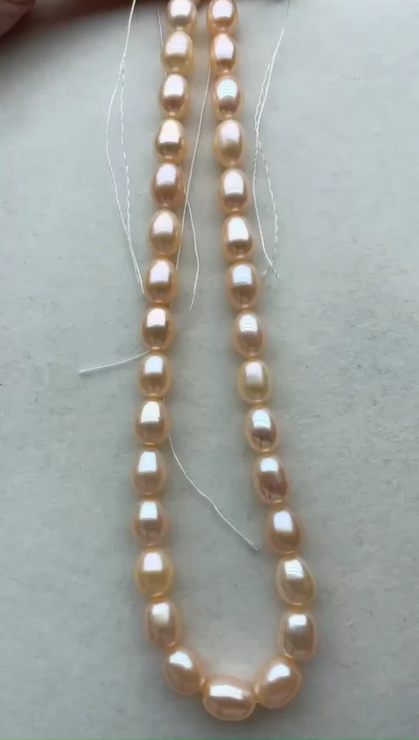银S925镶嵌淡水珍珠项链45