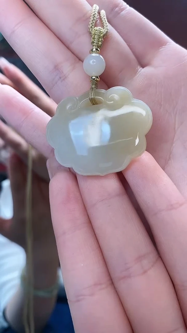 【闪购商品】和田玉挂件未镶嵌如意长命锁