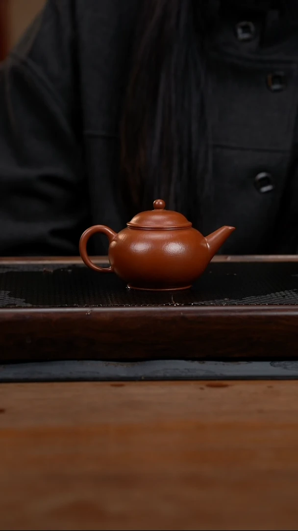 茶壶紫砂145cc原矿小煤窑朱泥水平8
